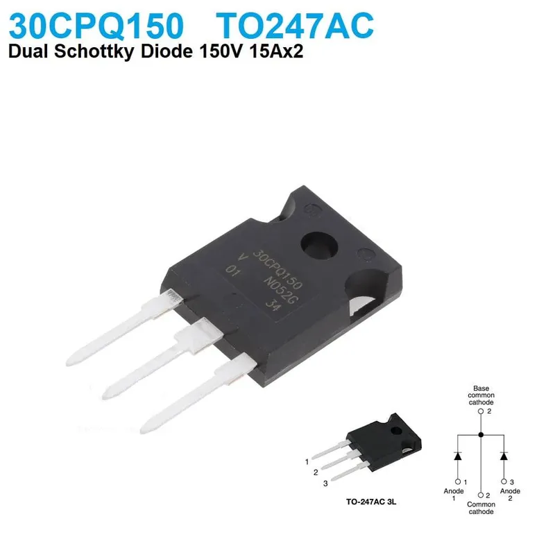 VS-30CPQ150 Dual Schottky Diode 150V 15A TO-247AC