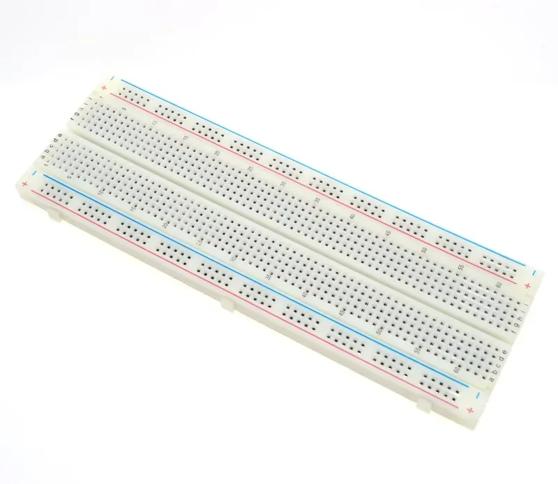 830-Point Solderless Breadboard with Split Power Rails