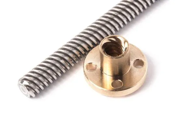 T8 Lead Screw 8x500 mm, 8 mm Lead, 4-Start (No Nut)