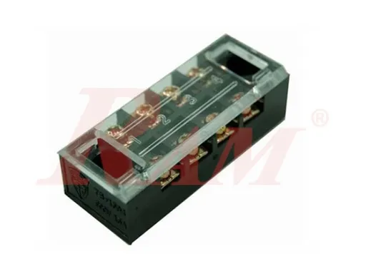 TB-1504 4-Pin Fixed Barrier Terminal Block 15A 600V