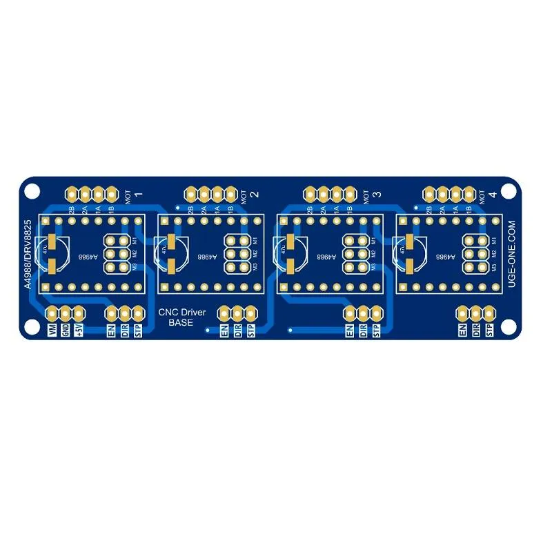لوحة PCB لوحدة A4988 الرباعية المحاور للتحكم الرقمي CNC