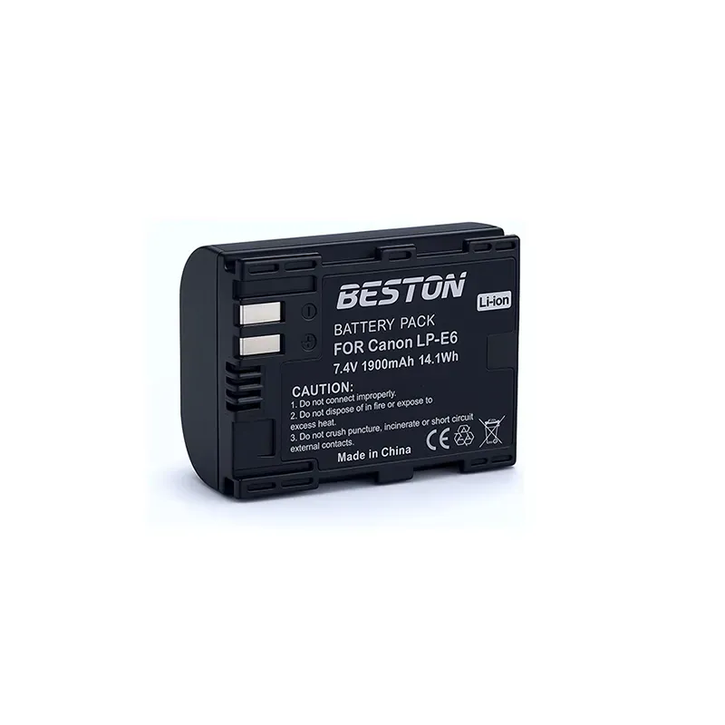 Beston LP-E6 Rechargeable Battery for Canon 7.4V 1900mAh