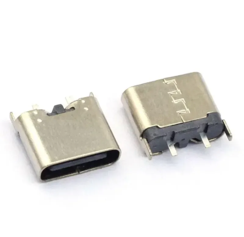 USB Type-C 2-Pin Female Socket, Vertical (TYPE-C 2PIN H6.8)