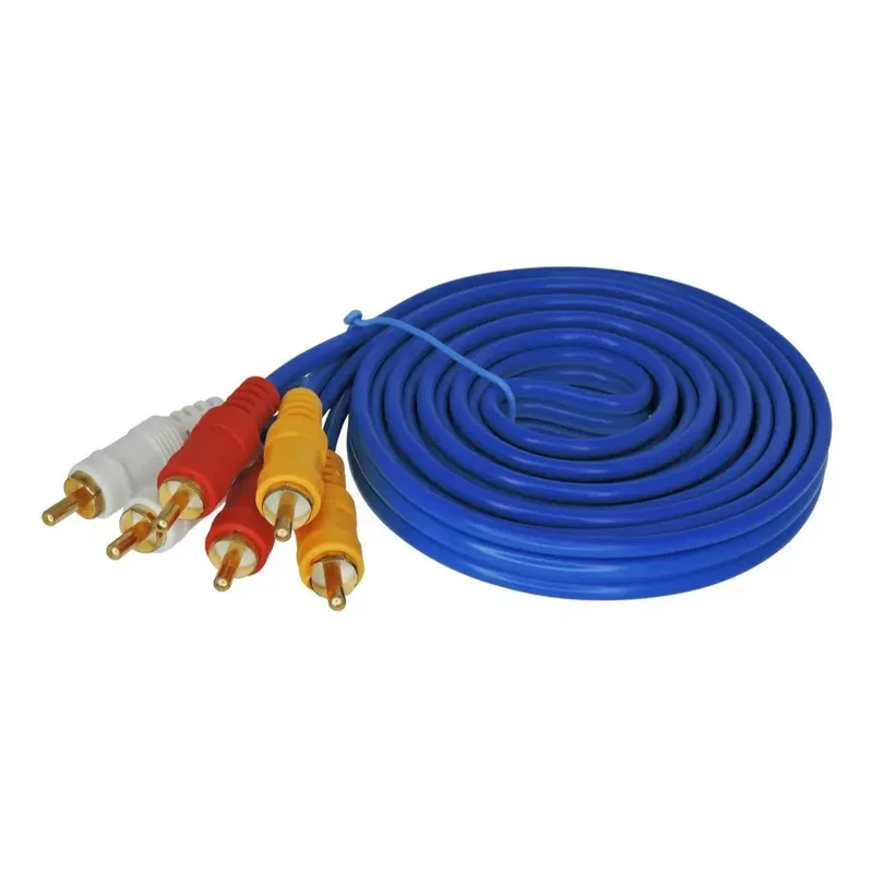 Audio Video 3 RCA Male to Male Cable, 10 Meter