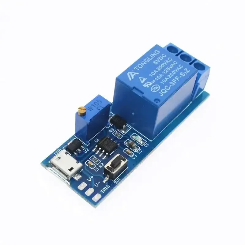 Relay Module with Trigger Delay Timer 5-30V Micro USB