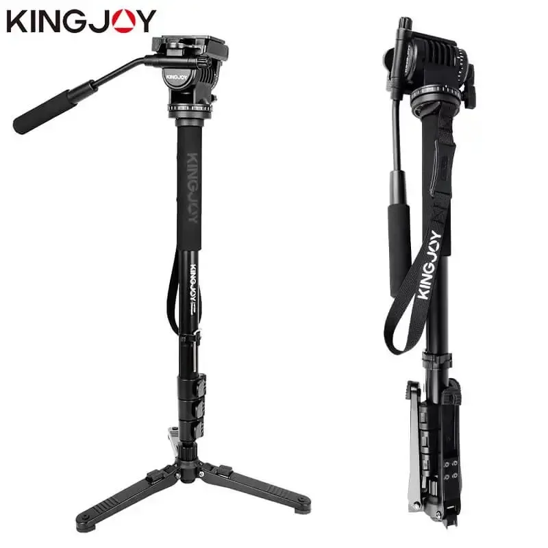 KINGJOY MP208F + VT-1510 Professional Flip Monopod for DSLR