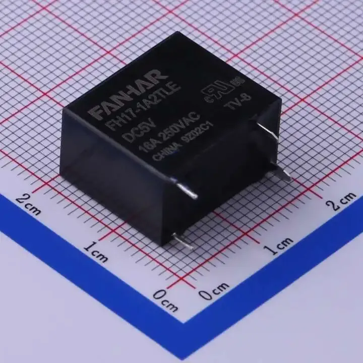 FANHAR FH17-1A2TLE-DC5V Power Relay 16A 4-Pin, DC 5V Coil