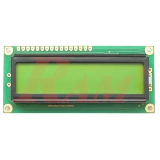 LCD1602 16x2 Character LCD Display with Green Backlight (Parallel)