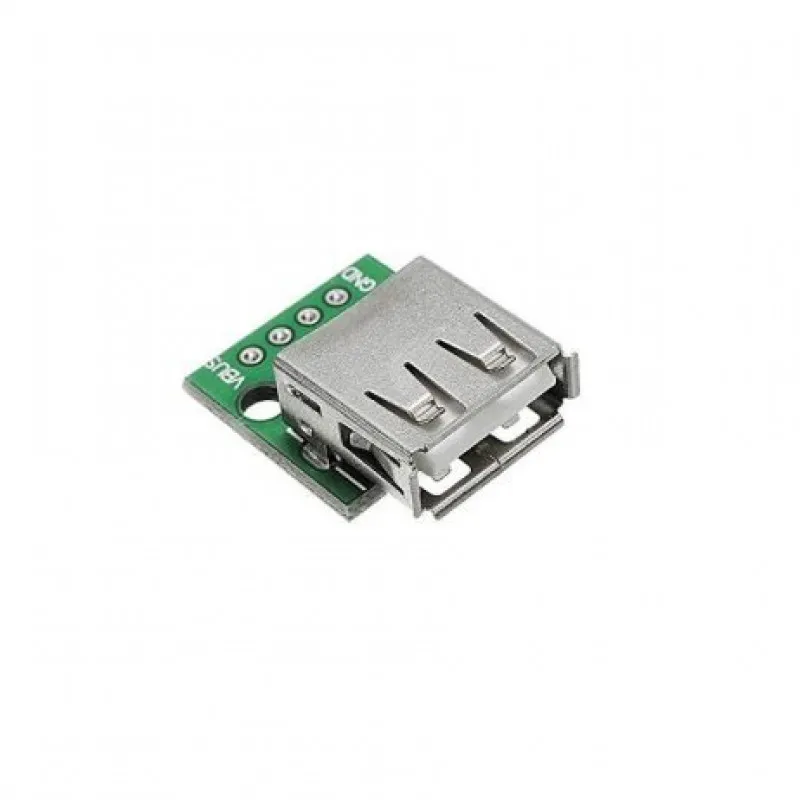USB Female Breakout Board to 2.54mm 4-Pin Adapter