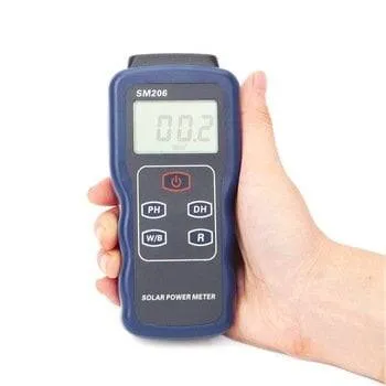 SM206 Solar Power Meter Digital Radiation Tester