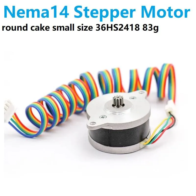 NEMA 14 Pancake Stepper Motor 36HS2418, 1.8° 1.88A per Phase
