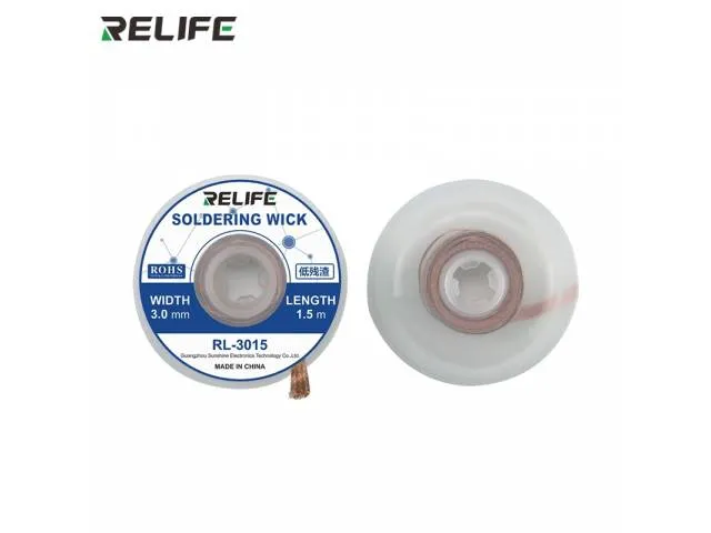RELIFE RL-3015 Desoldering Braid 3mm x 1.5m