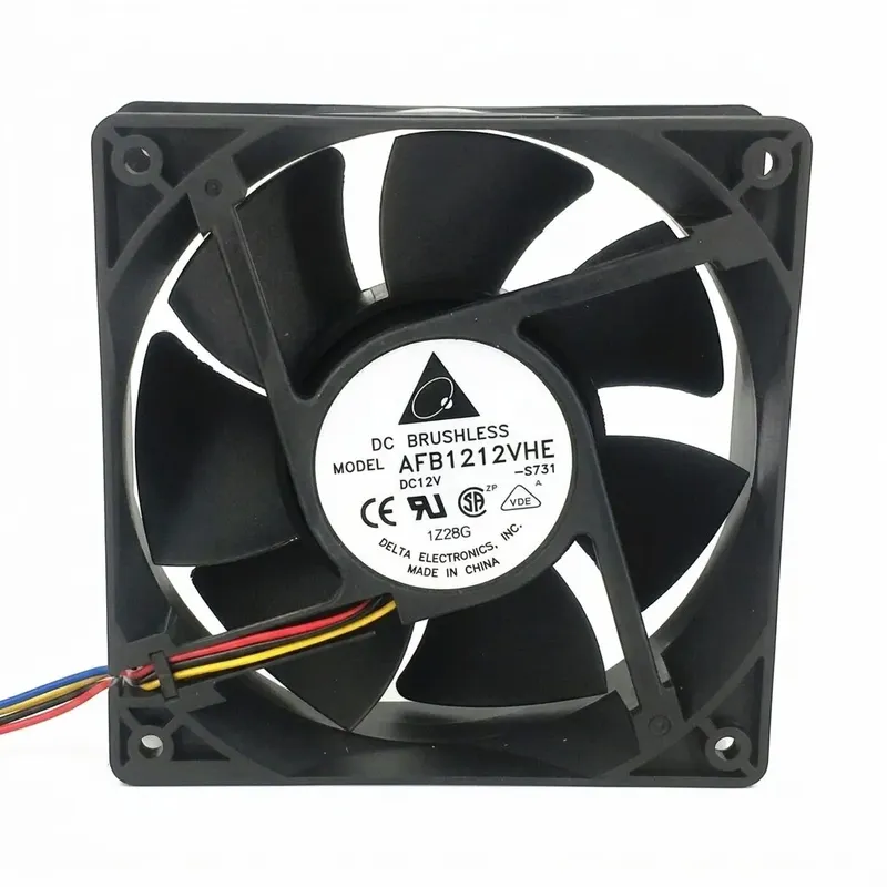 DELTA AFB1212VHE DC Fan 12V 0.68A 120x120x25mm (Used Like New)