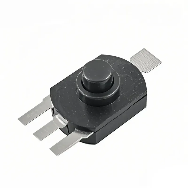1612YD LED Flashlight Toggle Switch SPTT 12x15mm 4-Pin (4 pcs)