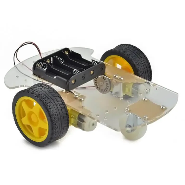 هيكل سيارة روبوت ذكية 2WD مع أقراص تشفير