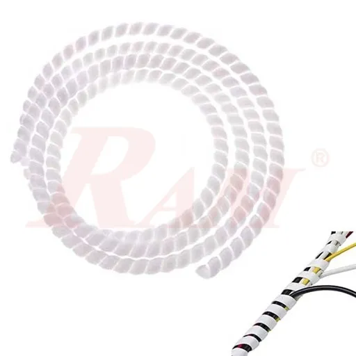 White Spiral Wrapping Band 10 mm x 2 m Roll