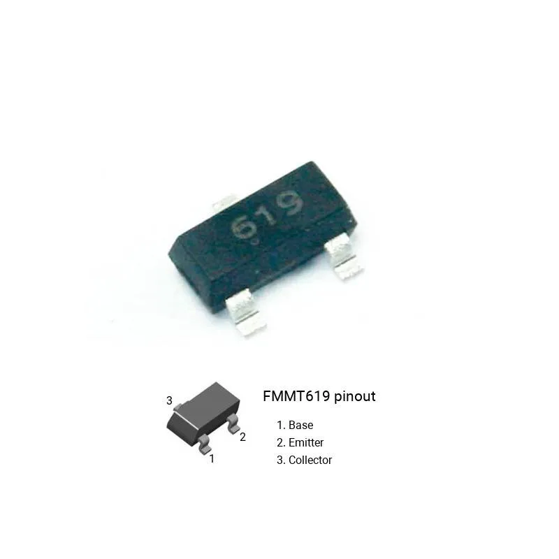 FMMT619 NPN Transistor 50 V 2 A, SOT-23