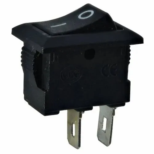 مفتاح تشغيل وإيقاف نوع Rocker أسود صغير KDC-08