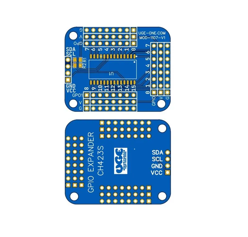 Empty PCB for CH423S 24-Bit GPIO Expander Module