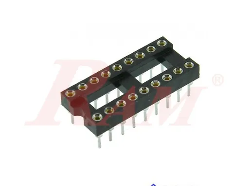 Machine Tooled IC Socket 18-Pin (R9+9) Base