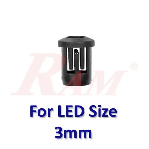 LED 3mm Plastic Cover LED Bezel Holder