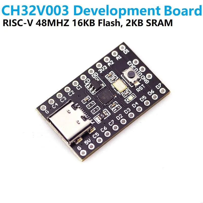 لوحة تطوير nanoCH32V003 بمتحكم CH32V003 من نوع RISC-V