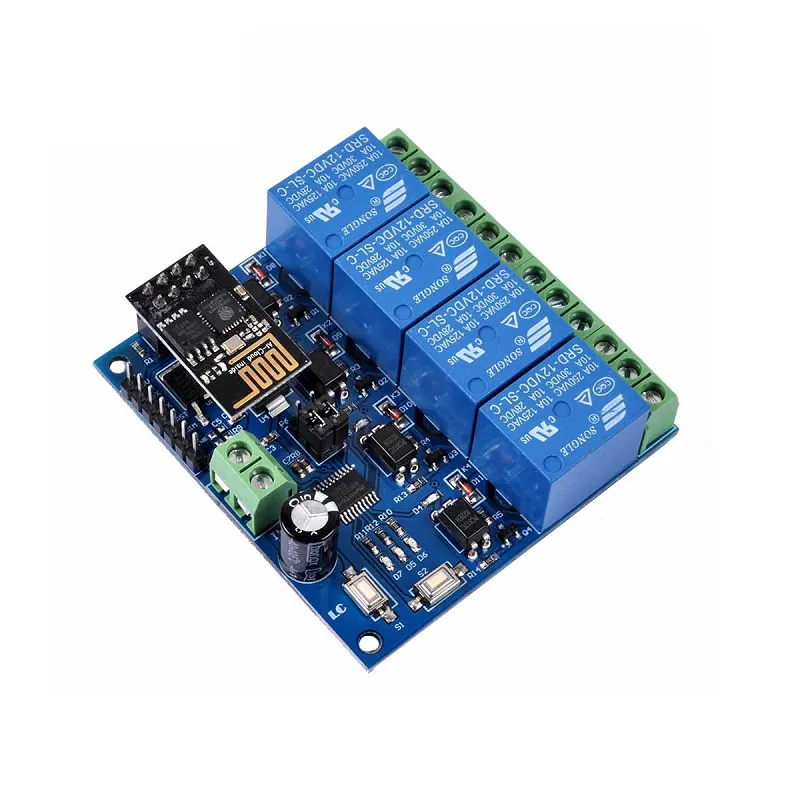 ESP-01 5V WiFi 4-Channel Relay Module for Remote Switching