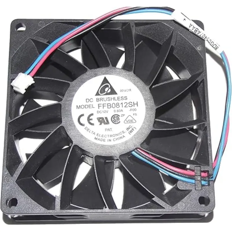 Delta FFB0812SH 12V DC Brushless Cooling Fan 80x80x25mm