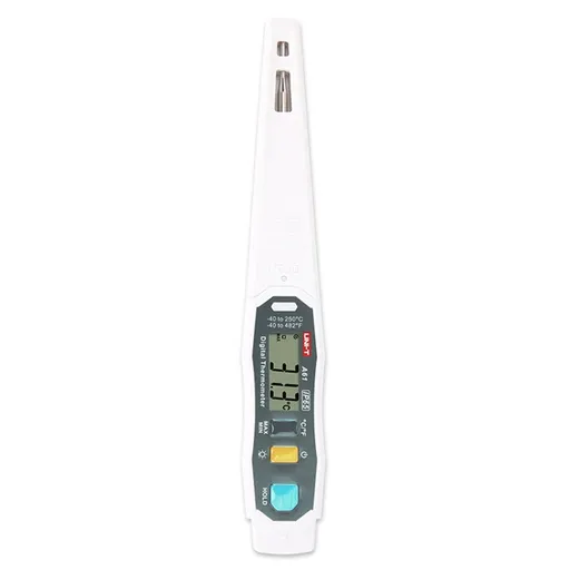 UNI-T A61 Digital Thermometer with Metal Probe, IP65
