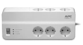 مشترك APC PM6-GR بـ6 مخارج حماية من الطفرات (230 فولت، Schuko)