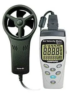 Tenmars TM-414 Air Velocity, Flow, Temperature & Humidity Meter