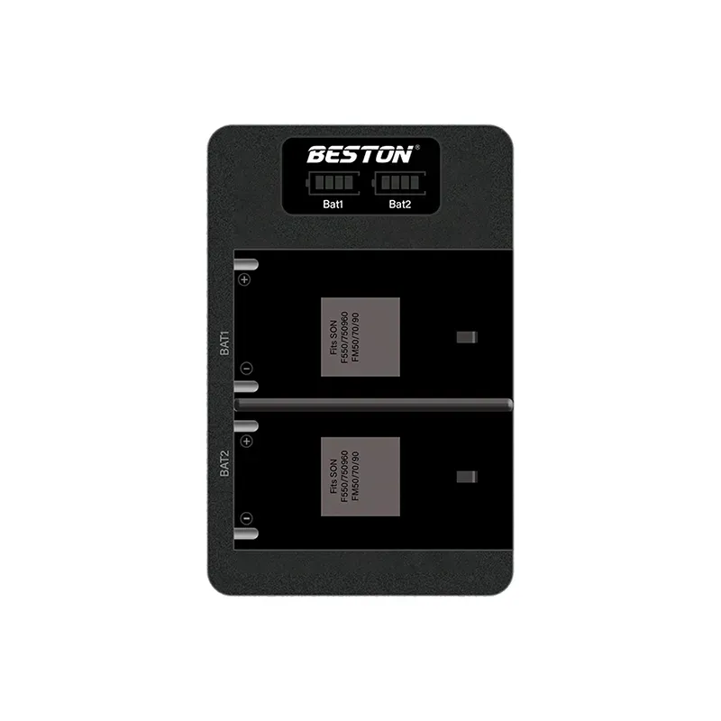 BESTON F970 Dual Battery Charger for Sony NP-F970 with LCD