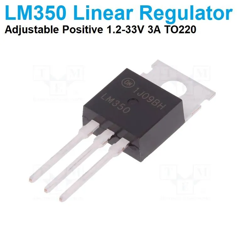 LM350T منظم جهد موجب قابل للضبط بتيار 3 أمبير، غلاف TO-220