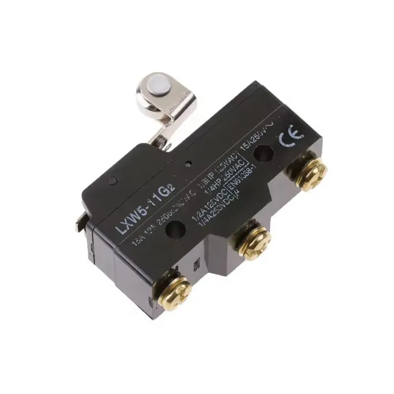 LXW5-11G2 Limit Switch Panel Mount 15A 250VAC Short Roller Hinge Lever