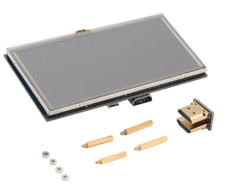 شاشة HDMI LCD مقاس 5 بوصة بدقة 800x480 باللمس لـ Raspberry Pi