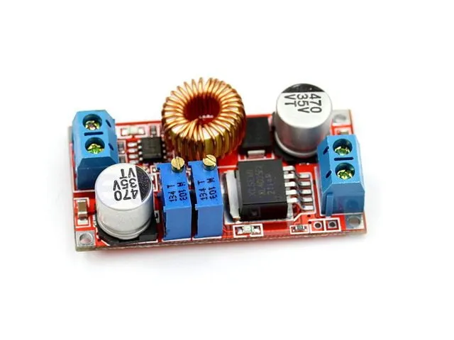 محول خفض DC-DC بالدائرة XL4015 قابل للضبط بتيار 5A