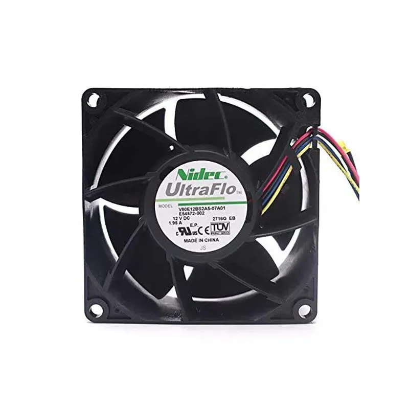 Nidec Ultra Flo V80E12BS2A5-07A01 Cooling Fan 12V 1.95A 80x80x38mm
