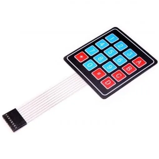 Membrane Keypad 4x4 16-Key Matrix with 8-Pin Dupont Connector