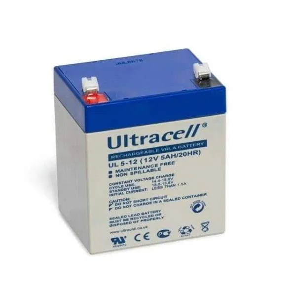 Ultracell 12V 5Ah Sealed Lead Acid Battery (UL5-12)