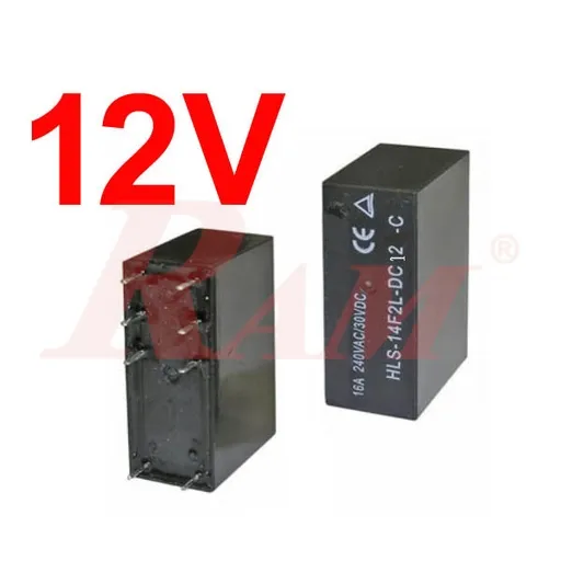HLS-14F2L-DC12V-C 12V DC Relay 8-Pin 16A Single Contact