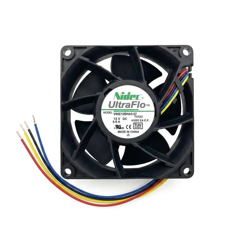 Nidec Ultra Flo V80E12BHA5-57 Cooling Fan 12V 0.6A 80x80x38mm