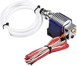 طقم الرأس الساخن J-Head V6 كامل لخيوط 1.75 مم وفوهة 0.4 مم مع أنبوب PTFE بطول متر