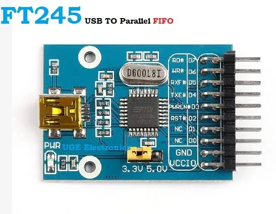 وحدة USB إلى منفذ متوازي FIFO بالشريحة FT245BL وسرعة 8 ميغابت/ث