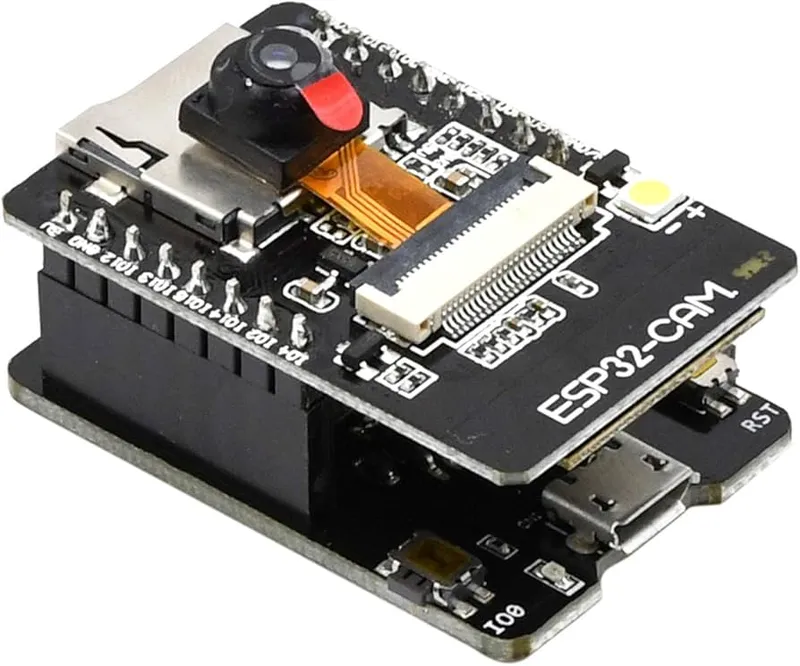 حزمة ESP32-CAM مع ESP32-CAM-MB وكاميرا OV2640 بدقة 2 ميجابكسل ومبرمج USB
