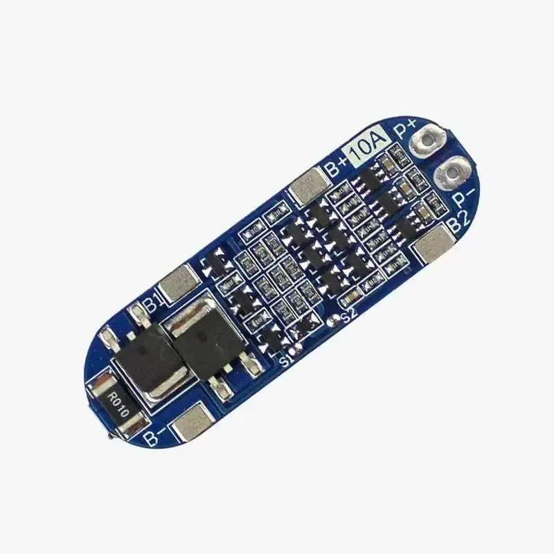 3S Li-ion BMS Protection Module 10A 12.6V with Auto-Cutoff