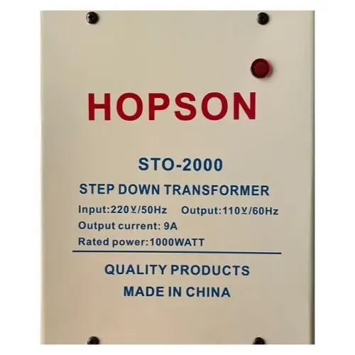 HOPSON Step-Down Transformer 220V to 110V 1000W STO-2000