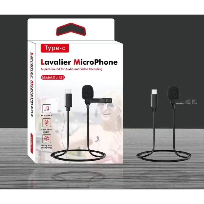GL-121 Lavalier Condenser Microphone Type-C
