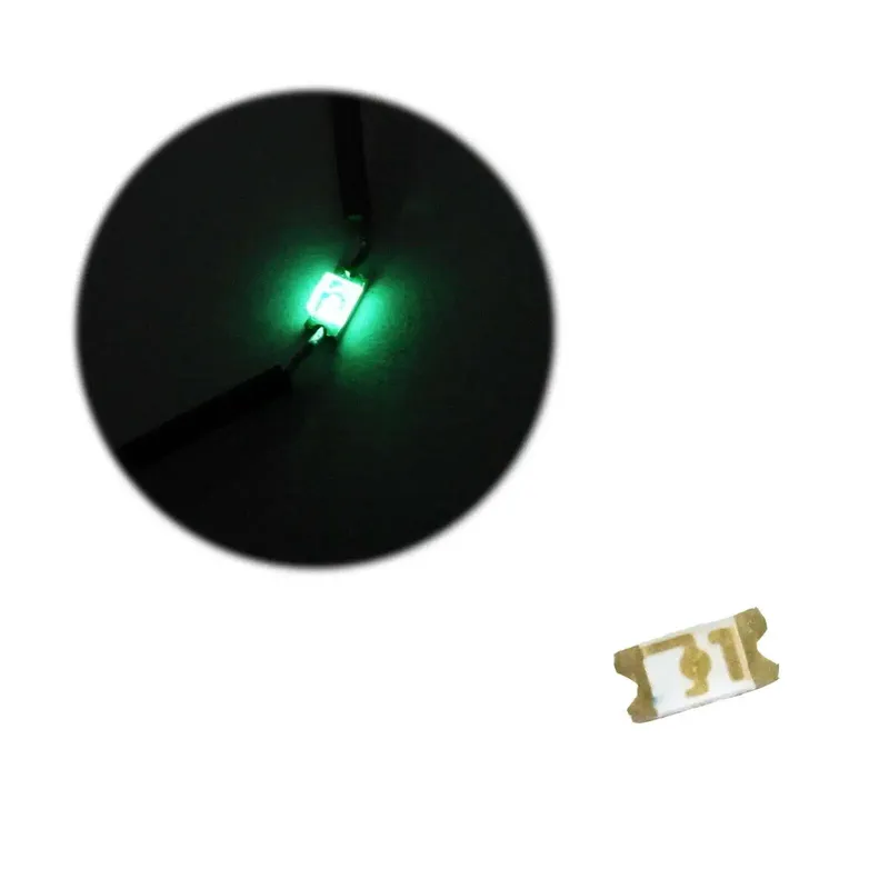SMD LED Emerald-Green 1206 525nm 400-600mcd