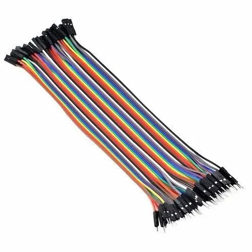 أسلاك توصيل جامبر ذكر إلى أنثى 20 سم (40 سلكاً، 28 AWG)
