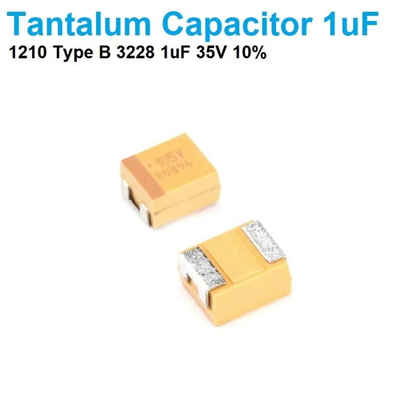 مكثف تانتالوم SMD ‏1uF ‏35V من نوع 1210 Type B